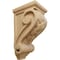 Ekena Millwork 3 1/2"W x 4"D x 7"H Small Basket Weave Corbel, Cherry CORW03X04X07BWCH - alternate 1
